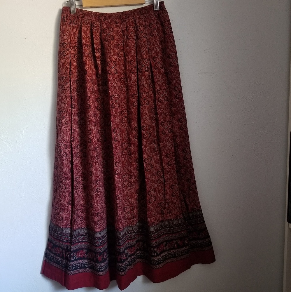 Boho Patterned Maxi Skirt | Liz Baker Essentials